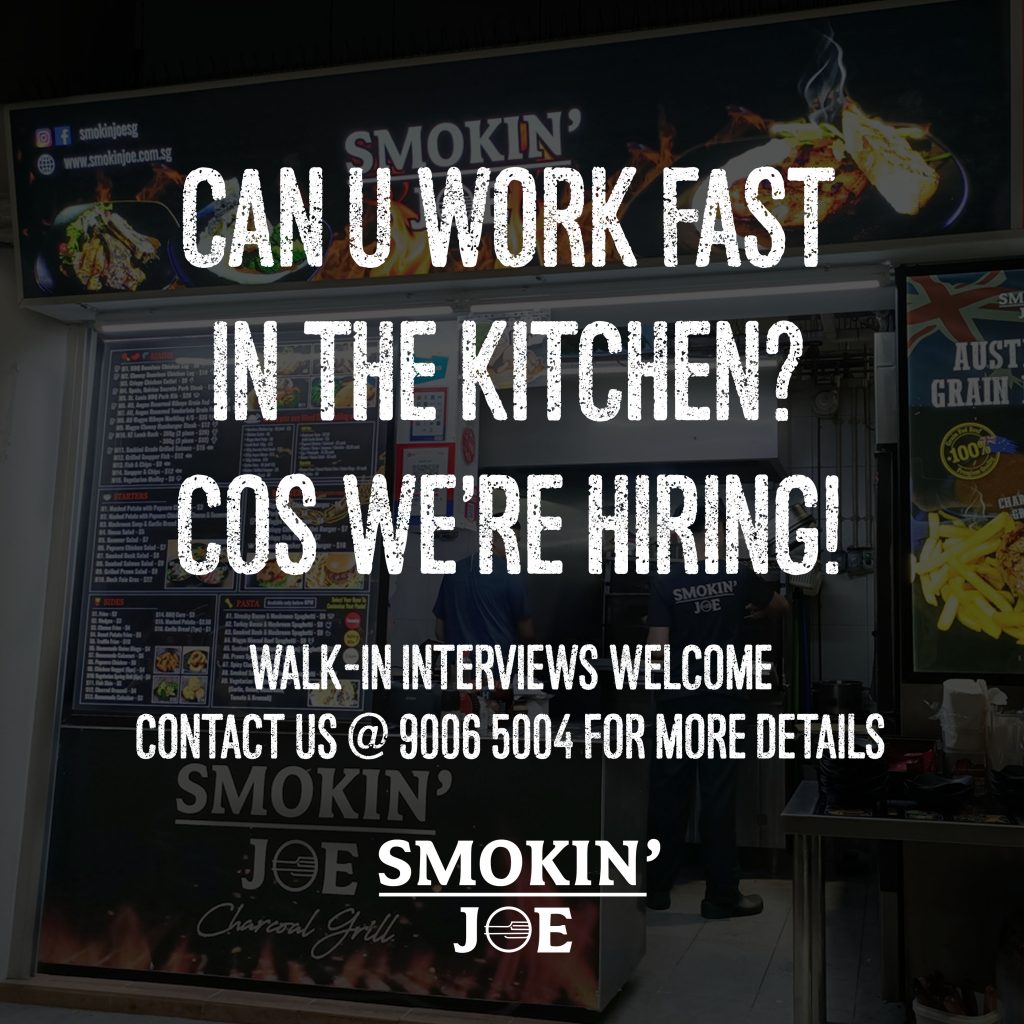 Smokin' Joe is hiring!